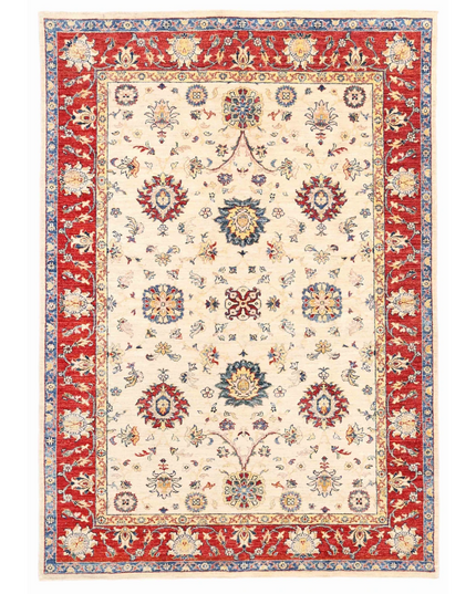 Hand Knotted Ziegler Wool Rug 5' 6" X 8' 0"