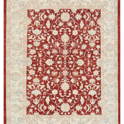 Hand Knotted Ziegler Wool Rug 9' 2" X 11' 6"