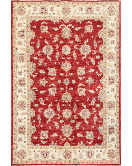 Hand Knotted Ziegler Wool Rug 5' 7" X 7' 10"