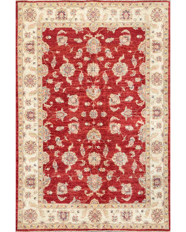 Hand Knotted Ziegler Wool Rug 5' 7" X 7' 10"