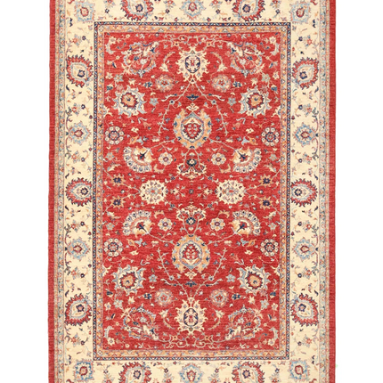Hand Knotted Ziegler Wool Rug 6' 9" X 10' 2"