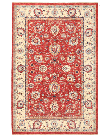 Hand Knotted Ziegler Wool Rug 6' 9" X 10' 2"