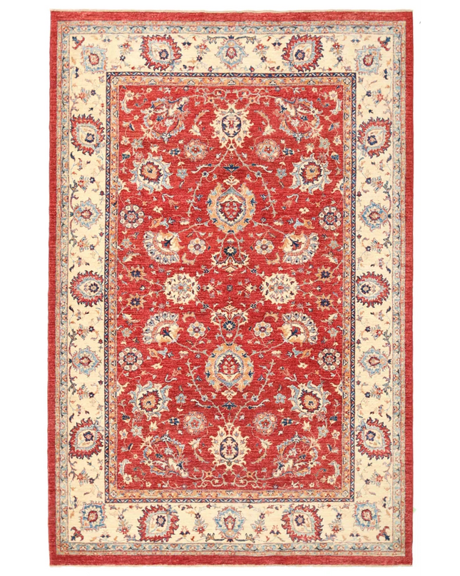 Hand Knotted Ziegler Wool Rug 6' 9" X 10' 2"