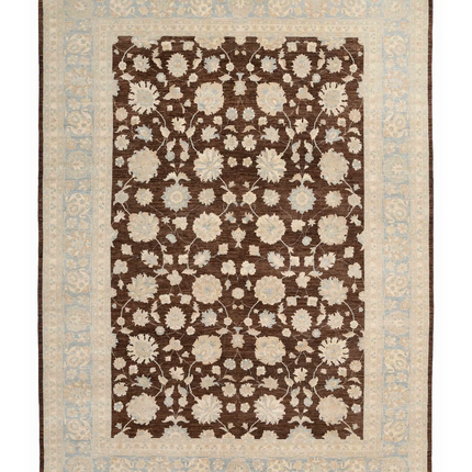 Hand Knotted Ziegler Wool Rug 10' 1" X 13' 10"