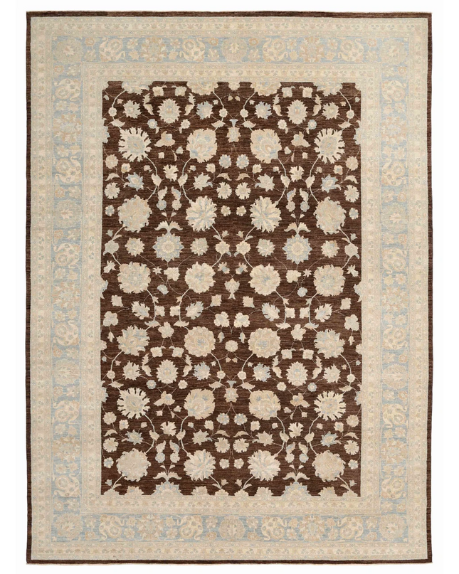 Hand Knotted Ziegler Wool Rug 10' 1" X 13' 10"