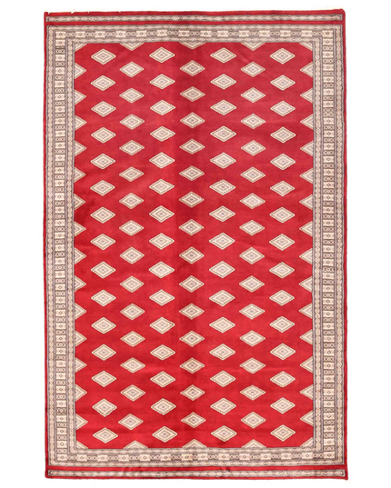 Hand Knotted Bokhara Wool Rug 5' 6" X 8' 7"