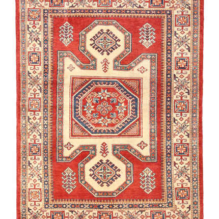 Hand Knotted Kazak Wool Rug 4' 10" X 6' 9"