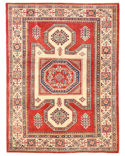 Hand Knotted Kazak Wool Rug 4' 10" X 6' 9"