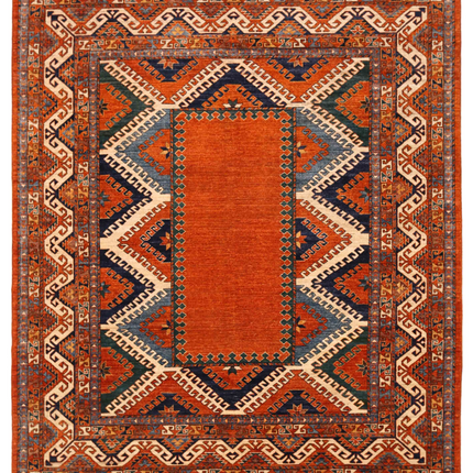 Hand Knotted Humna Wool Rug 8' 6" X 9' 10"