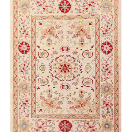 Hand Knotted Ziegler Wool Rug 5' 7" X 7' 7"