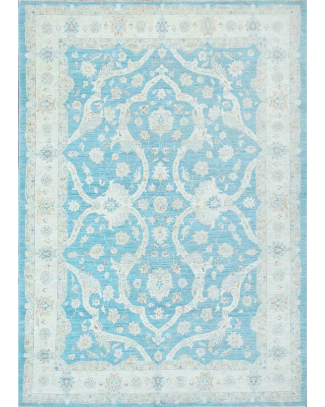 Hand Knotted Ziegler Wool Rug 5' 11" X 8' 7"