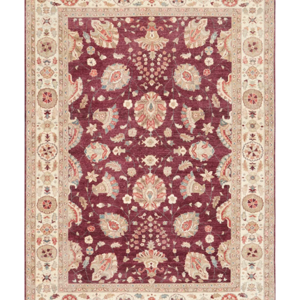 Hand Knotted Ziegler Wool Rug 8' 0" X 11' 2"
