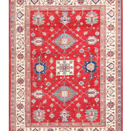 Hand Knotted Kazak Wool Rug 9' 0" X 12' 0"