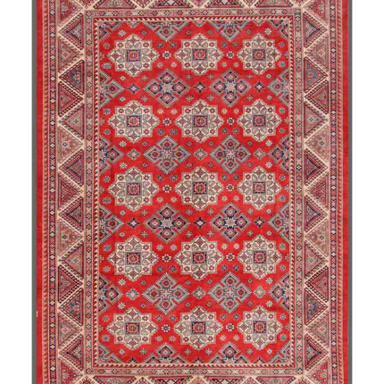 Hand Knotted Kazak Wool Rug 10' 1" X 14' 0"