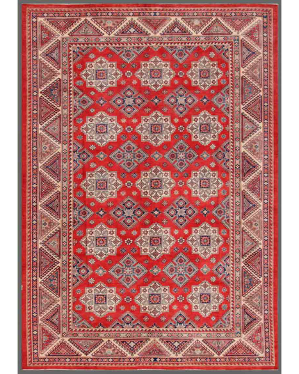 Hand Knotted Kazak Wool Rug 10' 1" X 14' 0"