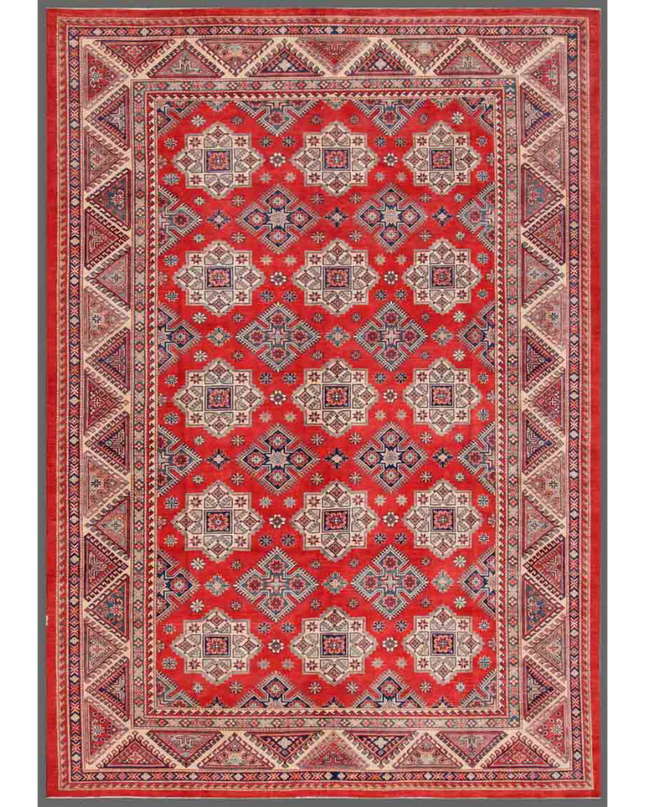 Hand Knotted Kazak Wool Rug 10' 1" X 14' 0"