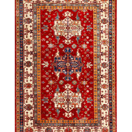 Hand Knotted Kazak Wool Rug 5' 9" X 8' 6"
