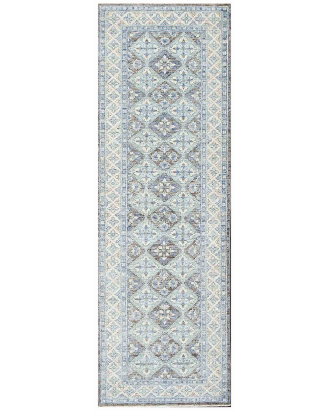 Hand Knotted Ziegler Wool Rug 2' 8" X 8' 1"