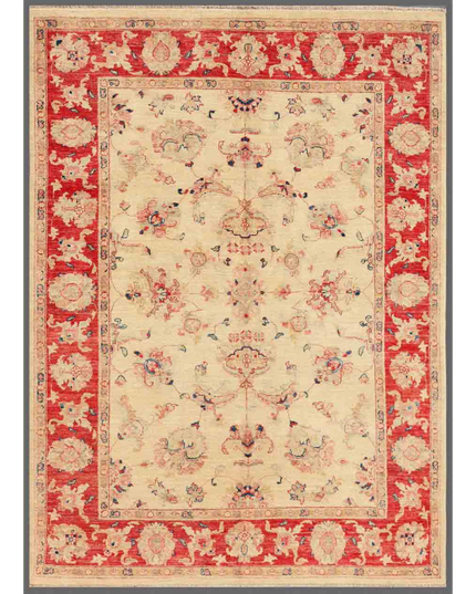 Hand Knotted Ziegler Wool Rug 5' 6" X 7' 3"