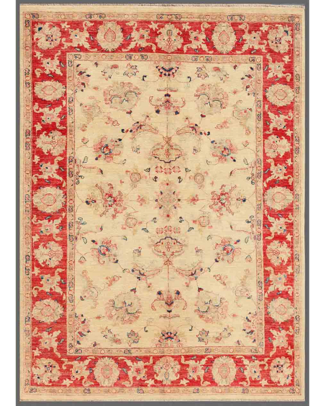 Hand Knotted Ziegler Wool Rug 5' 6" X 7' 3"