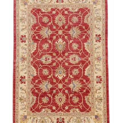 Hand Knotted Ziegler Wool Rug 4' 0" X 6' 0"