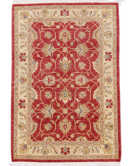 Hand Knotted Ziegler Wool Rug 4' 0" X 6' 0"