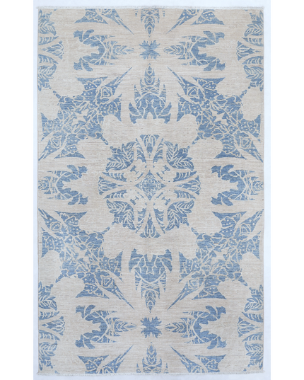 Hand Knotted Artemix Wool Rug 4' 9" X 7' 9"
