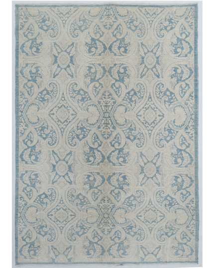 Hand Knotted Artemix Wool Rug 6' 2" X 8' 8"
