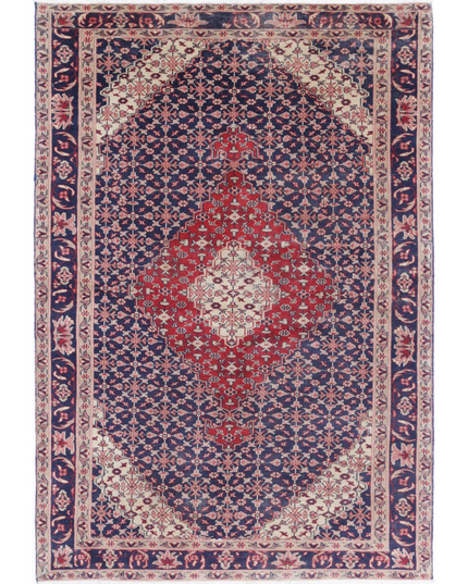 Hand Knotted Shirvan Wool Rug 3' 11" X 5' 10"