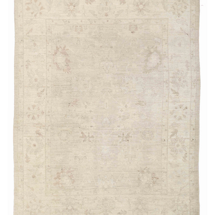 Hand Knotted Oushak Wool Rug 7' 9" X 9' 11"