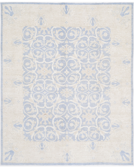 Hand Knotted Serenity Wool Rug 7' 11" X 9' 8"