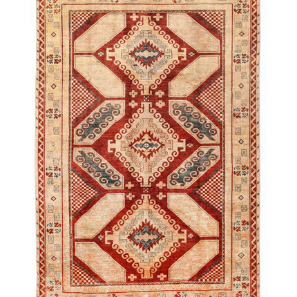 Hand Knotted Humna Wool Rug 6' 6" X 9' 7"
