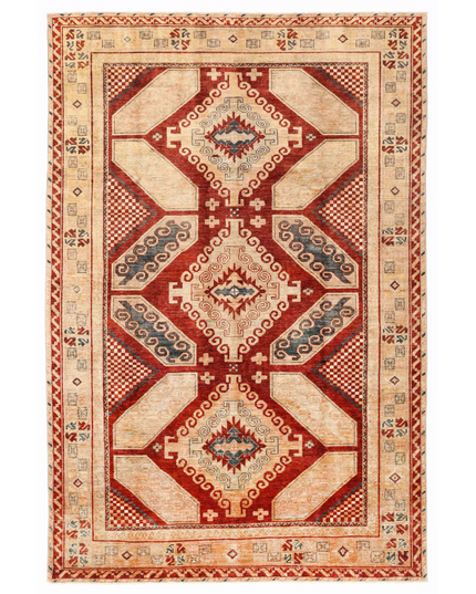 Hand Knotted Humna Wool Rug 6' 6" X 9' 7"