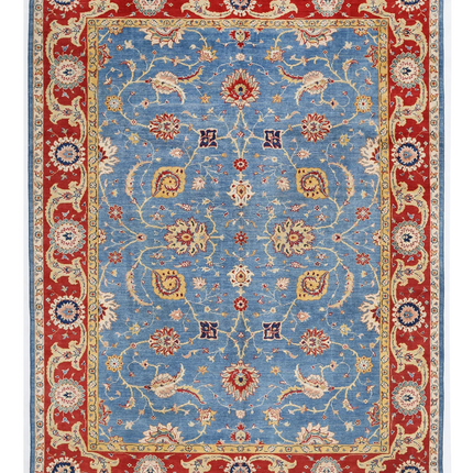 Hand Knotted Ziegler Wool Rug 9' 0" X 11' 10"