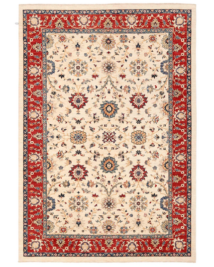 Hand Knotted Ziegler Wool Rug 6' 5" X 9' 5"