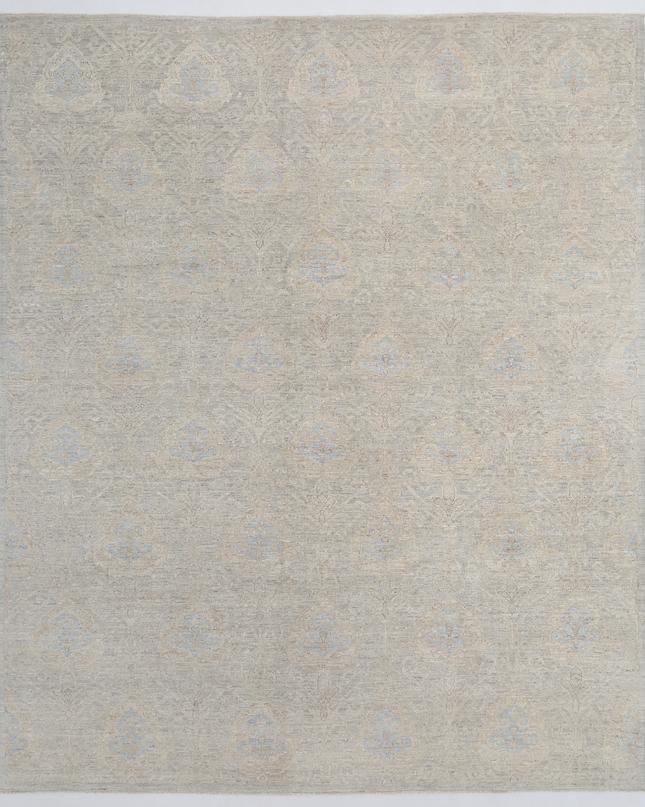 Hand Knotted Artemix Wool Rug 8' 2" X 9' 9"
