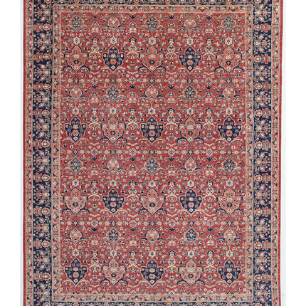 Hand Knotted Tabriz Wool Rug 9' 10" X 13' 6"