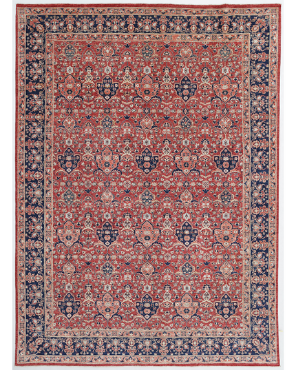 Hand Knotted Tabriz Wool Rug 9' 10" X 13' 6"