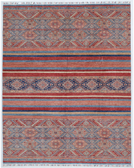Hand Knotted Khurjeen Wool Rug 9' 0" X 11' 4"