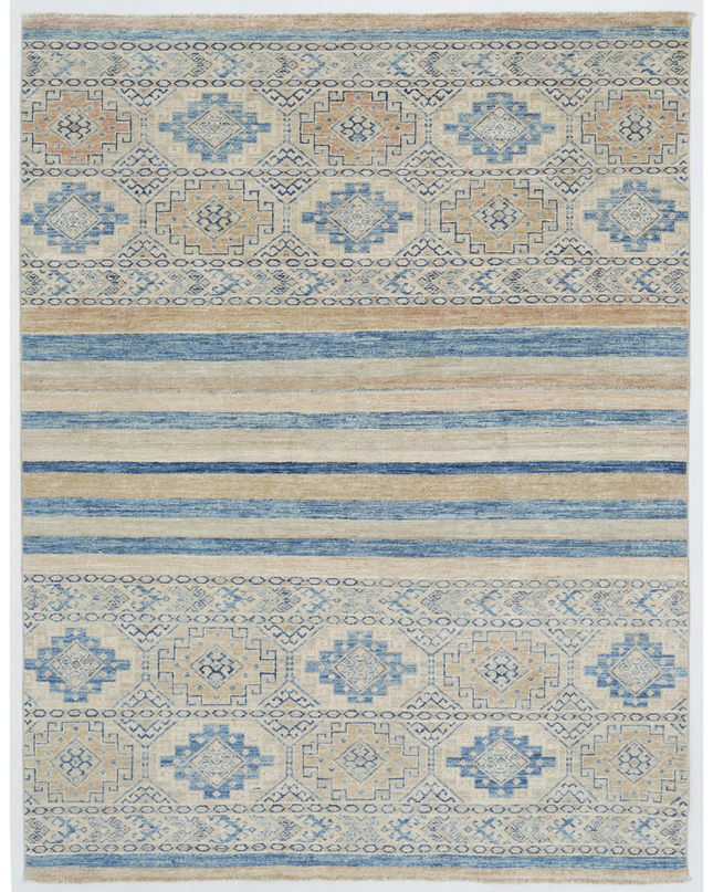Hand Knotted Khurjeen Wool Rug 4' 11" X 6' 4"