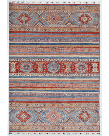 Hand Knotted Khurjeen Wool Rug 5' 8" X 7' 11"