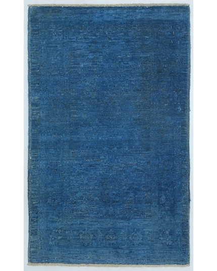 Hand Knotted Overdye Wool Rug 1' 11" X 3' 2"