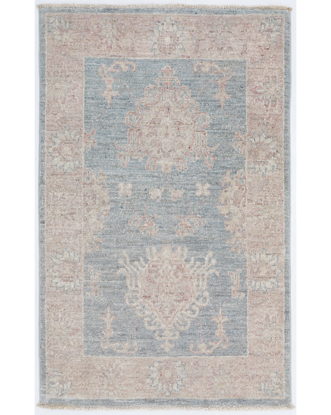Hand Knotted Serenity Wool Rug 1' 11" X 3' 0"