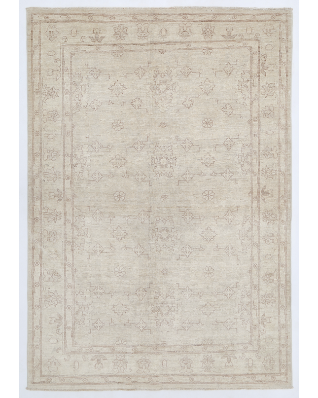Hand Knotted Serenity Wool Rug 4' 0" X 5' 8"
