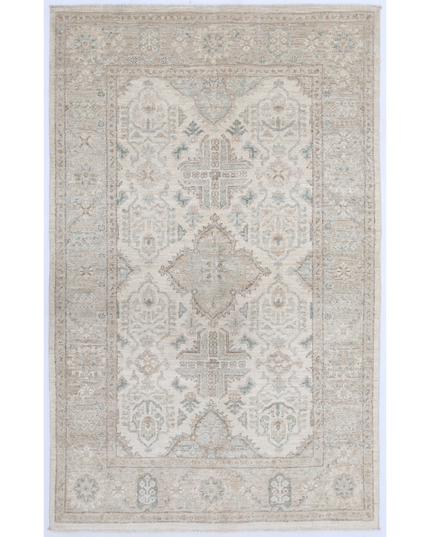 Hand Knotted Serenity Wool Rug 3' 10" X 6' 2"