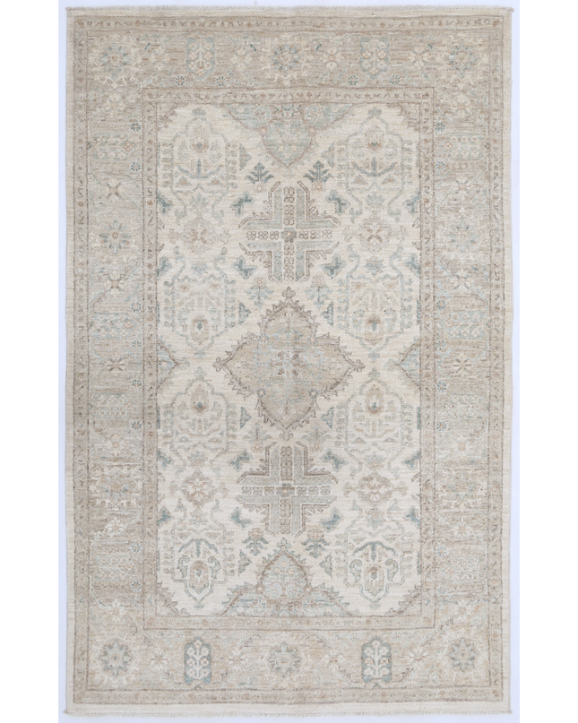 Hand Knotted Serenity Wool Rug 3' 10" X 6' 2"