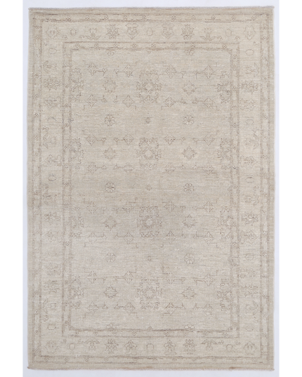 Hand Knotted Ziegler Wool Rug 3' 11" X 5' 11"