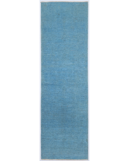 Hand Knotted Overdye Wool Rug 2' 6" X 8' 3"