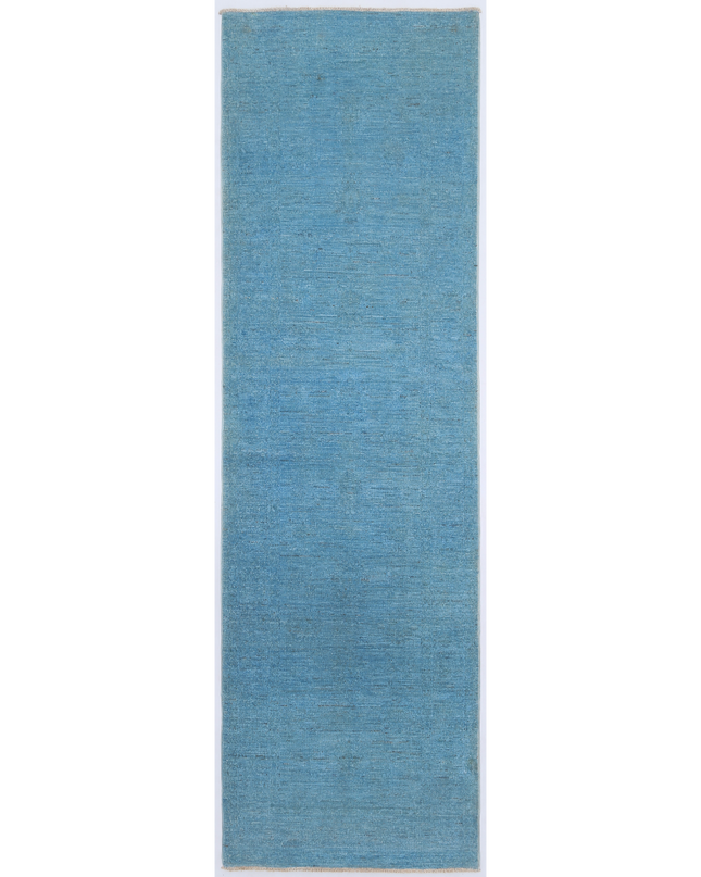Hand Knotted Overdye Wool Rug 2' 6" X 8' 3"