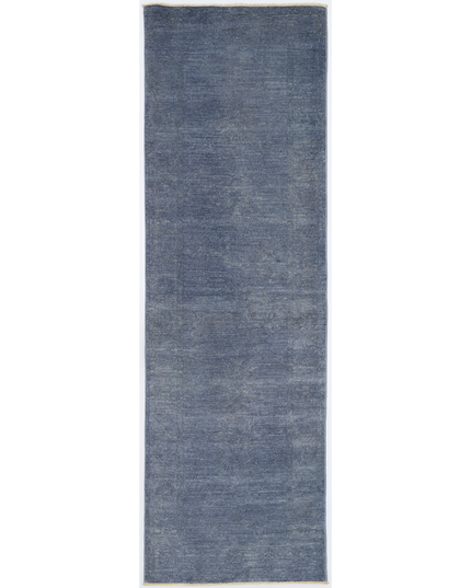 Hand Knotted Overdye Wool Rug 2' 6" X 7' 8"